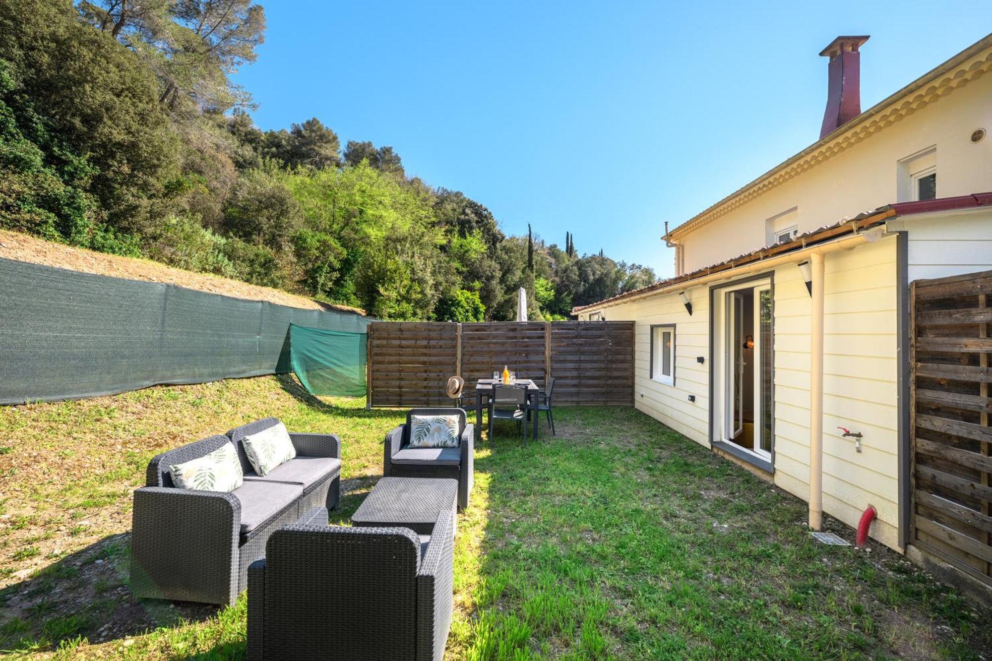 Cosy & Chill Appartements - 10 Min De La Mer - Jardin, Netflix, Terrasse, Fibre & Parking Cagnes-sur-Mer Exterior foto